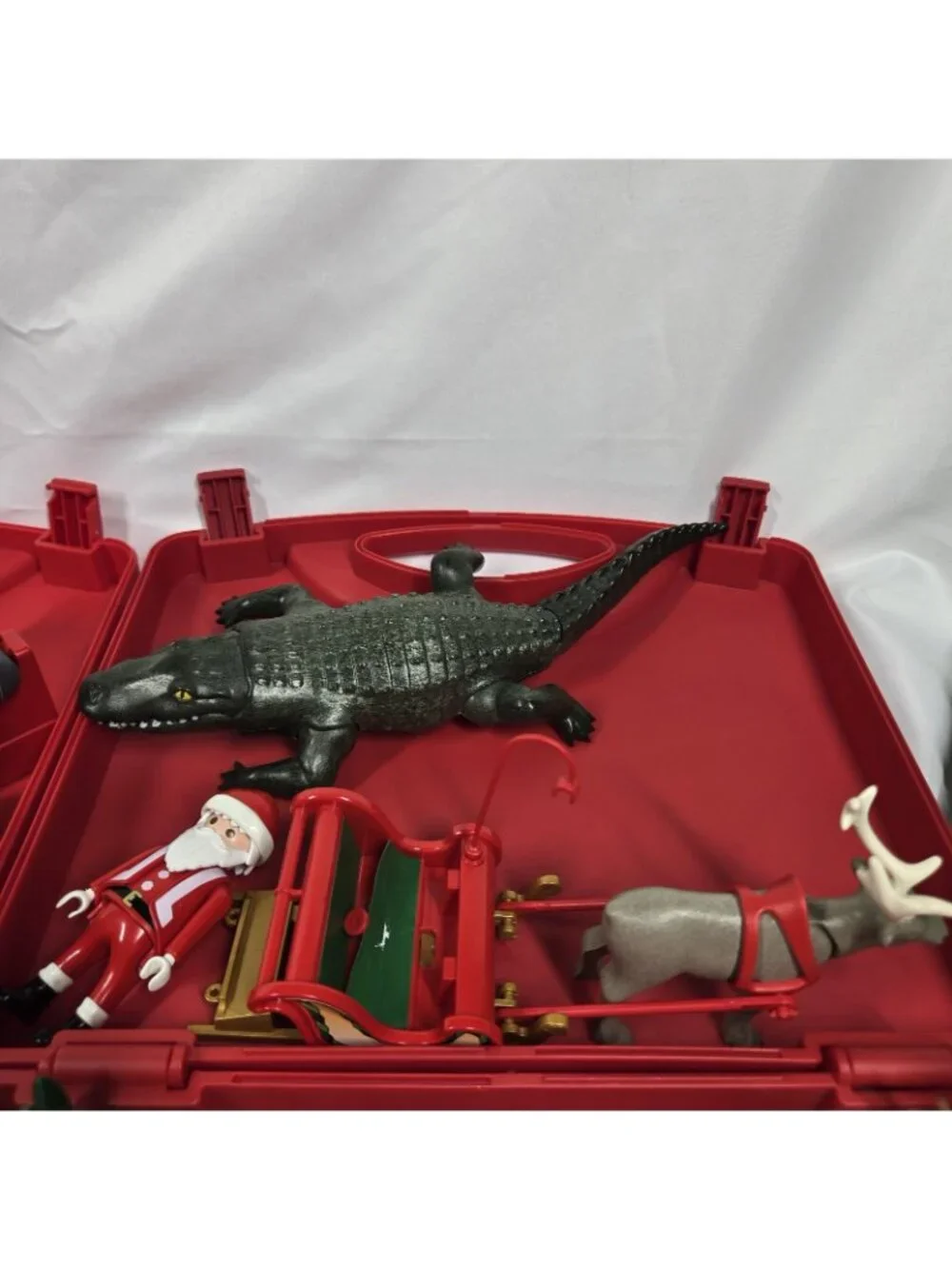 Playmobil Lot Carry Case, Pirates, Christmas, First Responder Alligator, Raft